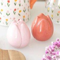Uniqueful Tulip Shaped Salt & Pepper Shakers Set | Size: 1 Pack