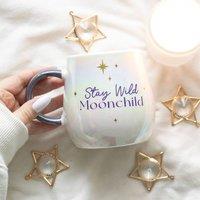Uniqueful Stay Wild Moon Child Rounded Mug | Size: 300ml