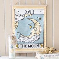 Uniqueful The Moon Vintage Tarot Wall Hanging