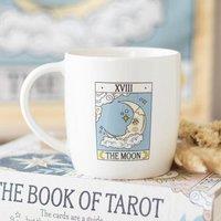 Uniqueful The Moon Vintage Tarot Mug in White | Size: 1000ml