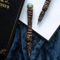 Uniqueful Abundance Green Aventurine Crystal Wand Pen | Size: 1 Pack