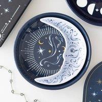 Uniqueful Blue Moon Stacking Trinket Dish in Navy | Size: 15 cm
