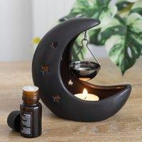 Uniqueful Black Crescent Moon Hanging Oil Burner | Size: 1 Pack