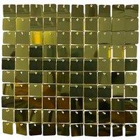 Neel Blue Shimmer Sequin Wall Panels Backdrop, 30cm x 30cm in Gold | Size: 30 cm x 30 cm