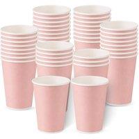 ECONX Pastel Rainbow Pink 12oz Disposable Paper Cups for Events Party Cups | Size: 100 Pieces