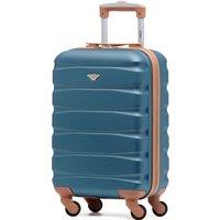 Flight Knight 55x35x20cm Cabin Carry Bag Hard Shell Suitcase 100+ Airline Approved in Blue