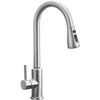PAWNORA Kitchen Sink Mixer Taps Silver(2 Model Spray) in Silver