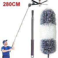 SPETLEK 280cm Extendable Feather Duster Telescopic Magic in Grey | Size: 0.6m2