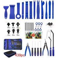 NESTLUNE 439Pcs Car Trim Removal Pry Tool Molding Kit Panel Door in Blue | Size: 1000mm x 400mm