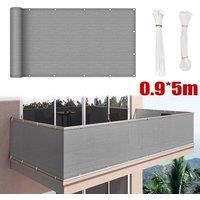 NESTLUNE Gray 5M Privacy Garden Fence Panel Balcony UV Protection in Grey | Size: 100 cm x 60 cm
