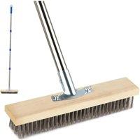 Kelvenix Telescopic Weed Remover Brush Wire Head in Silver | Size: 0.6m2