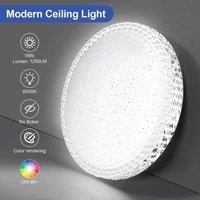 NESTLUNE 18W LED Ceiling Light Morden Round Panel Down in White