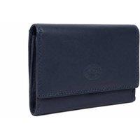 Woodland Leathers Women's Real Leather RFID Purse in Navy