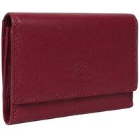Woodland Leathers Women's Real Leather RFID Purse in Dark Red