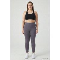 Tommy Life Women's Polyester Elastane Leggings in Charcoal | Size: 3XL
