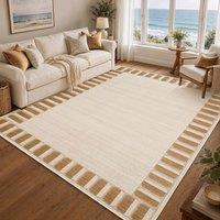 Livabliss Fifth Avenue Deco Border Rug in Beige | Size: 153 cm x 220 cm