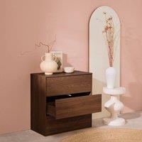 sweeek Wooden storage unit, 3 drawers in Dark Brown