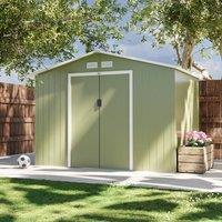 sweeek Metal garden shed 5.29m with anchoring kit in Green