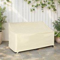 STILVORA 140 x 84 x 56/94 cm Garden Furniture Cover, Waterproof Outdoor 2 Seater Sofa Cover for Patio, 600D Oxford Fabric, Beige