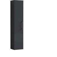 Balterley Bramshall 1 Soft Close Door Tall Storage Unit, Dark Grey, 300mm in Grey