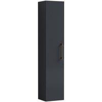 Balterley Bramshall 1 Soft Close Door Tall Storage Unit, Dark Grey, 300mm in Grey