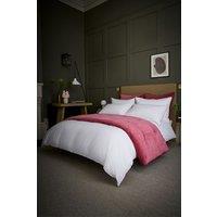 CHRISTY Classic Percale Ribbon Trim Duvet Sets in Fuchsia | Size: King