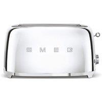Smeg TSF02 4 Slice 2 Long-Slot Toaster in Silver