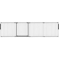 Safetots Multi Panel Room Divider Screw Fit Baby Gate in Grey | Size: Up to 115 cm