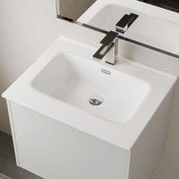 Banyetti Athena 600mm Porcelain Basin Sink - Gloss White