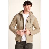 TOG24 Men's 'Hare' Padded Sherpa Hooded Jacket in Beige | Size: 4XL