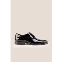 Oswin Hyde Men's Duke Black Leather Patent Derby Shoe | Size: 13