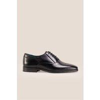 Oswin Hyde Men's Dean Leather Oxford Smart Shoe in Black | Size: 13