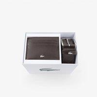 Lacoste Men's 35 Punch Belt & Card Holder Gift Box Black | Size: 100