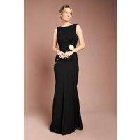 Coast Women's Honoured Sleeveless Cowl Back Maxi Bridesmaid Dress in Black | Size: 20