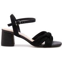 Paradox London Women's 'Nalani' Wide Fit Block Heel Sandal in Black | Size: 7