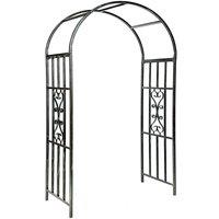 Gr8 Garden Black Metal Rose Arch Climbing Plant Trellis
