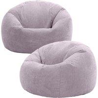 icon Kingston Classic Beanbag, Corduroy 2 Pack in Purple