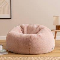 icon Kingston Faux Fur Classic Dome Bean Bag in Pink | Size: Medium