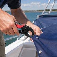 Traderight Snap Fastener Kit Adjustable Press Tool Boat Covers Leather Red