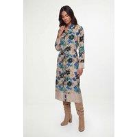 Wallis Women's Floral Mix Print Shirt Dress in Mint | Size: 14