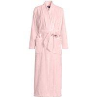 Lands' End Women's Softest Fleece Long Dressing Gown in Pink | Size: Small