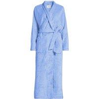 Lands' End Women's Plus Softest Fleece Long Dressing Gown in Pale Blue | Size: 2X
