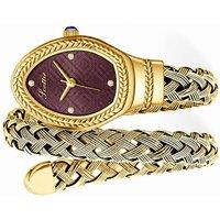 Emma Loves Diamonds Women's Park Lane Snake Watch. Gold Watch by Emma Scott