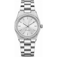 Emma Loves Diamonds Women's Knightsbridge Watch Silver Bracelet with a White Dial