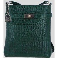 Ashwood Leather Women's Real Leather Crossbody Bag with Adjustable Strap in Green