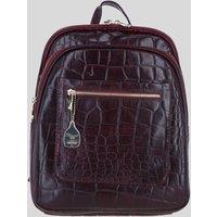 Ashwood Leather Women's Real Leather Backpack with Multiple Pockets & Gold-Tone Hardware in Wine