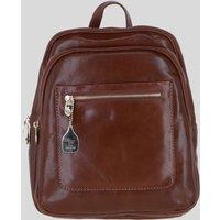 Ashwood Leather Women's Real Leather Backpack with Multiple Pockets & Gold-Tone Hardware in Tan