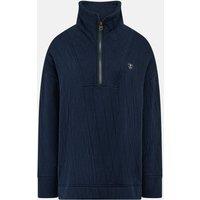 Lighthouse Clothing Cameron Women's Quilted Quarter Zip Sweatshirts in Navy | Size: 8