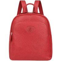Woodland Leathers Women's Women's Small Leather Convertible Backpack in Red