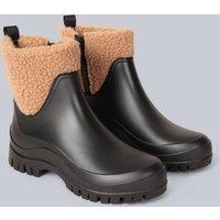 Animal Women's 'Lolah' Durable Warm Fleece Lined Boots Cushioned Waterproof Wellies in Black | Size: 4